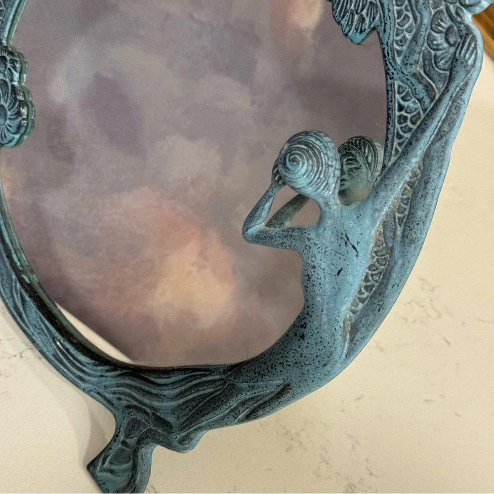 Metal | Lady of the Lake | Mirror 12”| BLUEBONNET VINTAGE